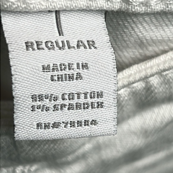 Chicos platinum Denim Women’s Jeans White Sz 1/M/8 regular stretch Spring Ankle - Picture 8 of 10